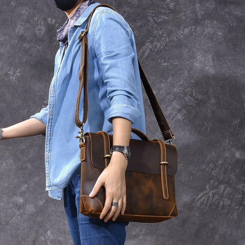 Brown Leather Handbag | AROHA - Image 10