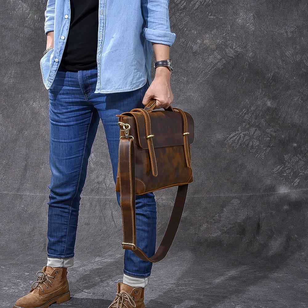 Brown Leather Handbag | AROHA - Image 11