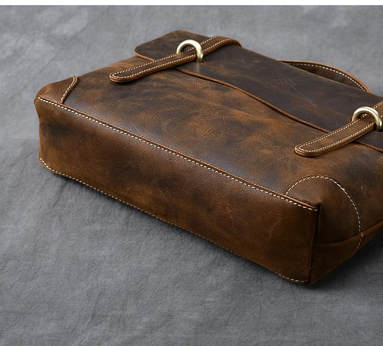 Brown Leather Handbag | AROHA - Image 3