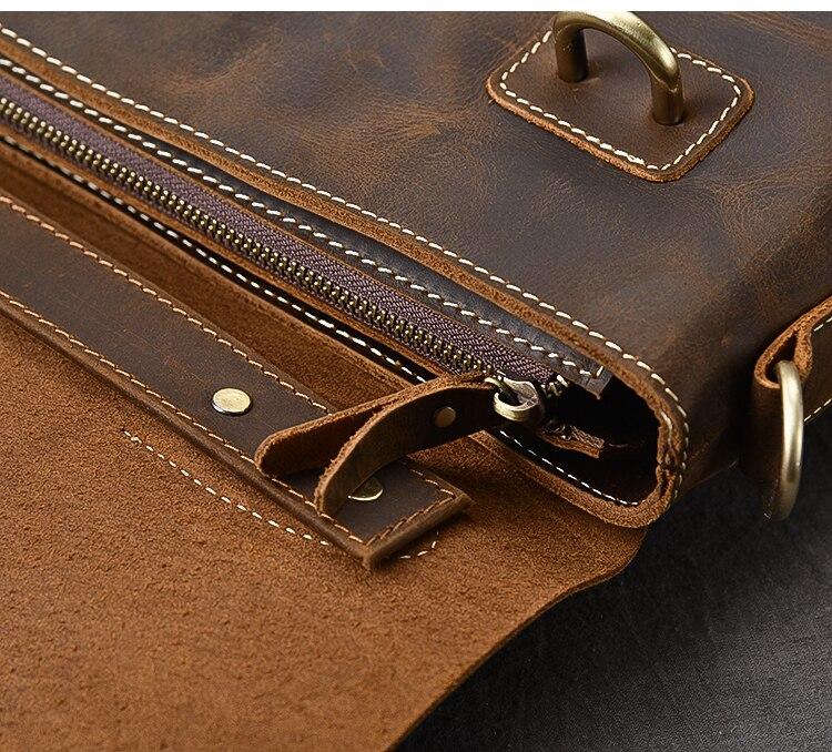 Brown Leather Handbag | AROHA - Image 5