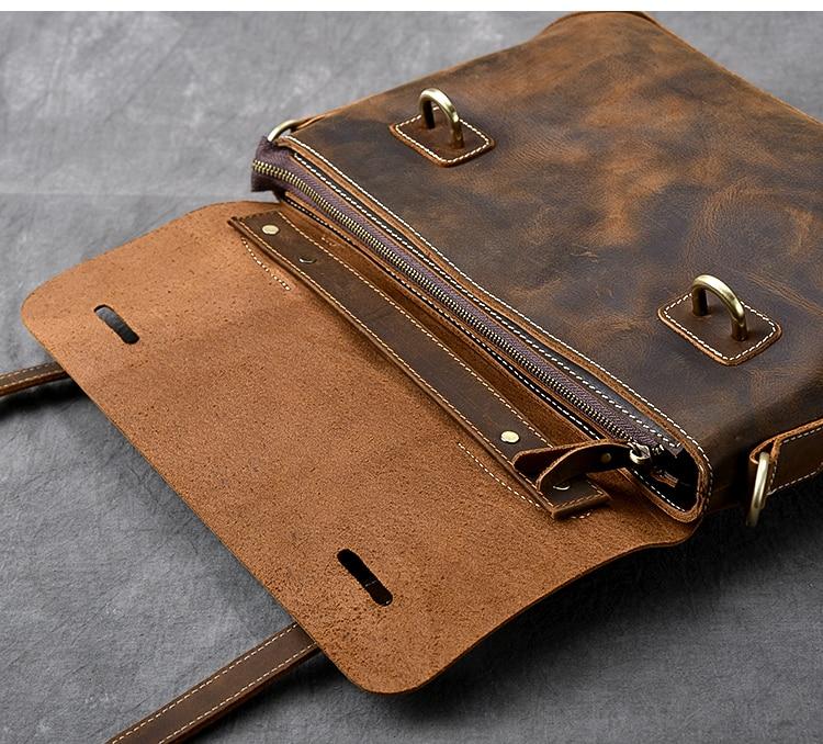 Brown Leather Handbag | AROHA - Image 6