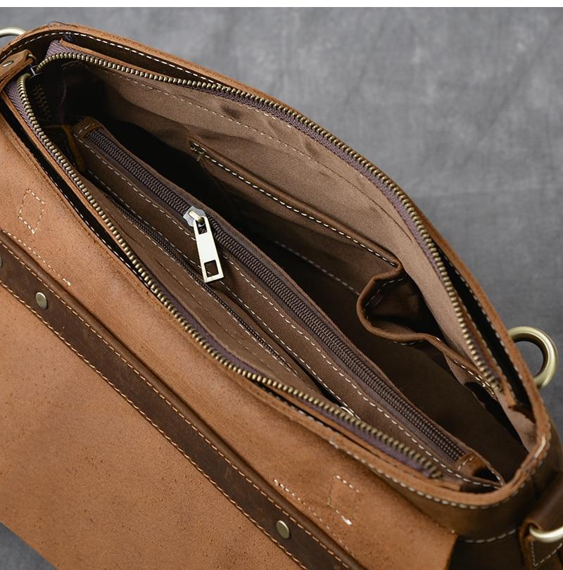 Brown Leather Handbag | AROHA - Image 7