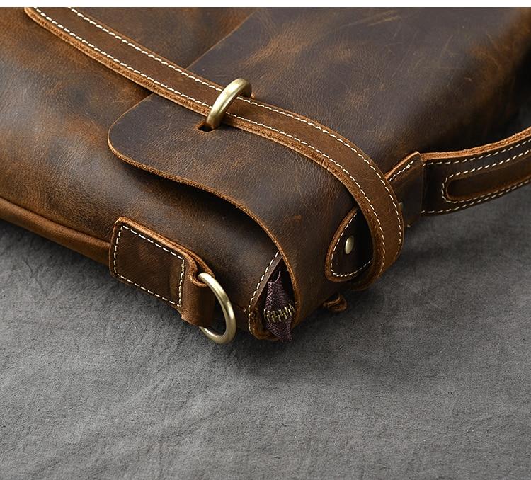 Brown Leather Handbag | AROHA - Image 8