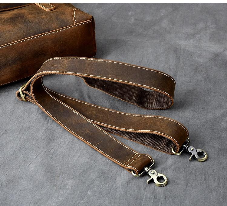 Brown Leather Handbag | AROHA - Image 9