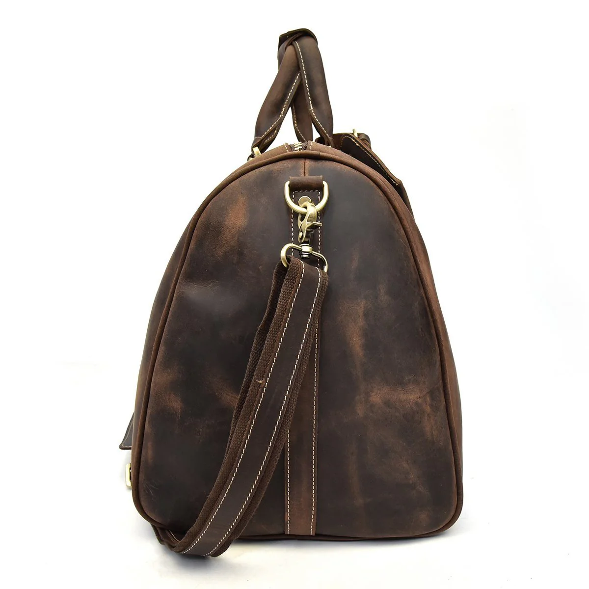 Brown Leather Holdall | SANTIAGO - Image 26