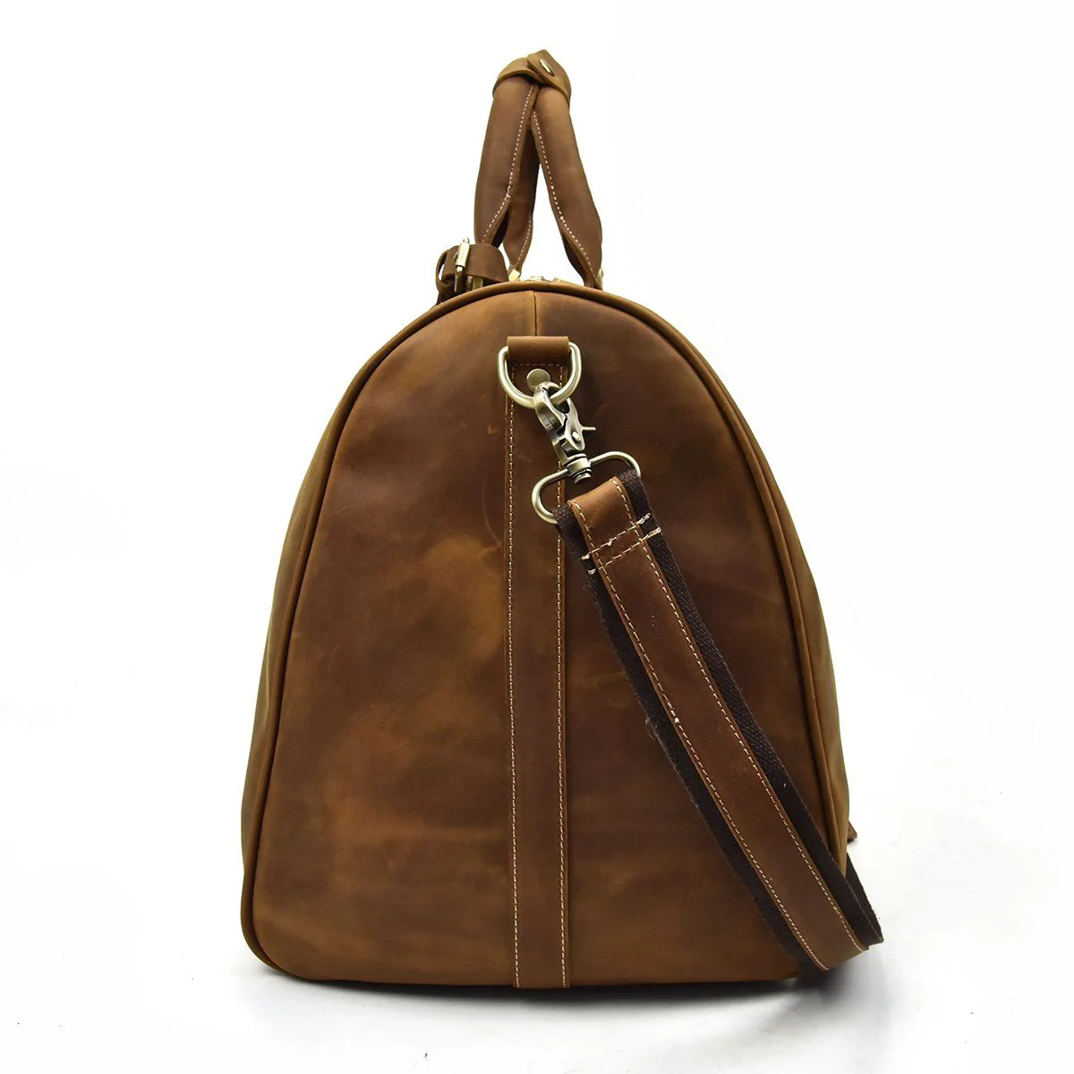 Brown Leather Holdall | SANTIAGO - Image 6