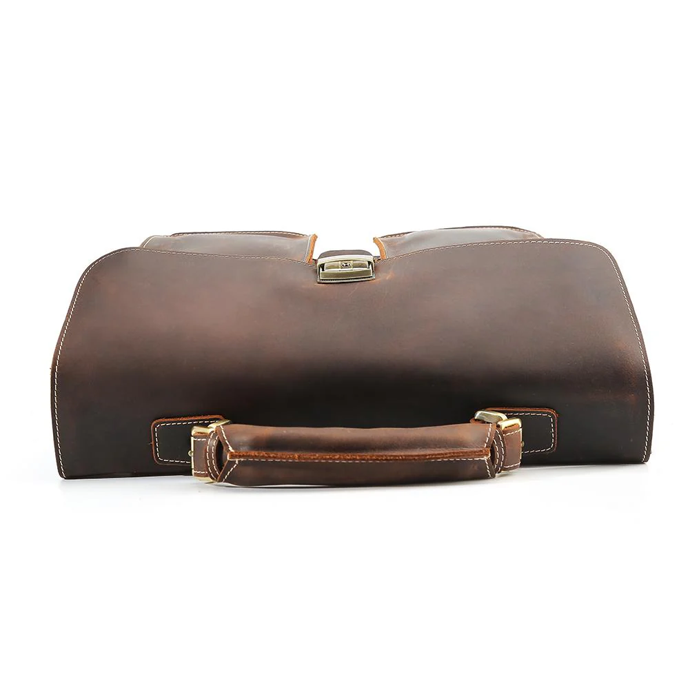 Brown Leather Shoulder Bag | NIARA - Image 7