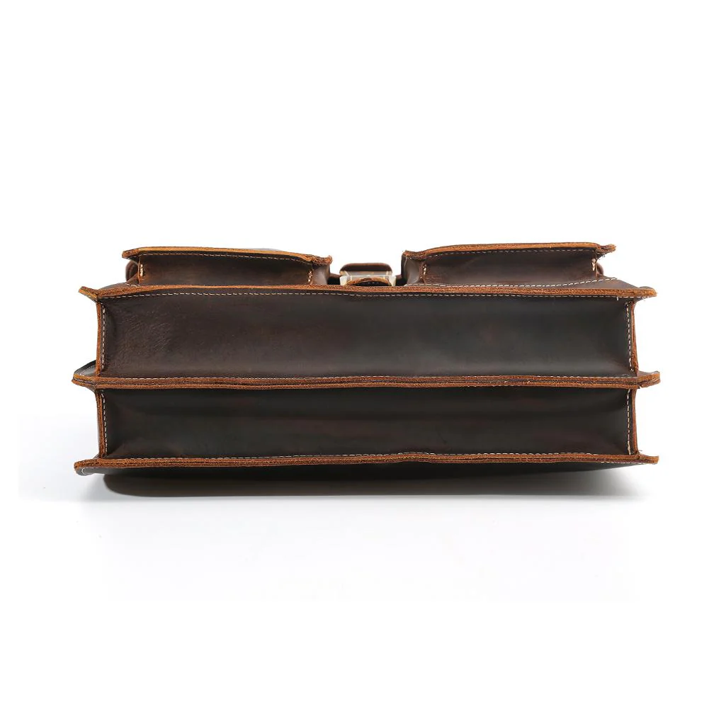 Brown Leather Shoulder Bag | NIARA - Image 8
