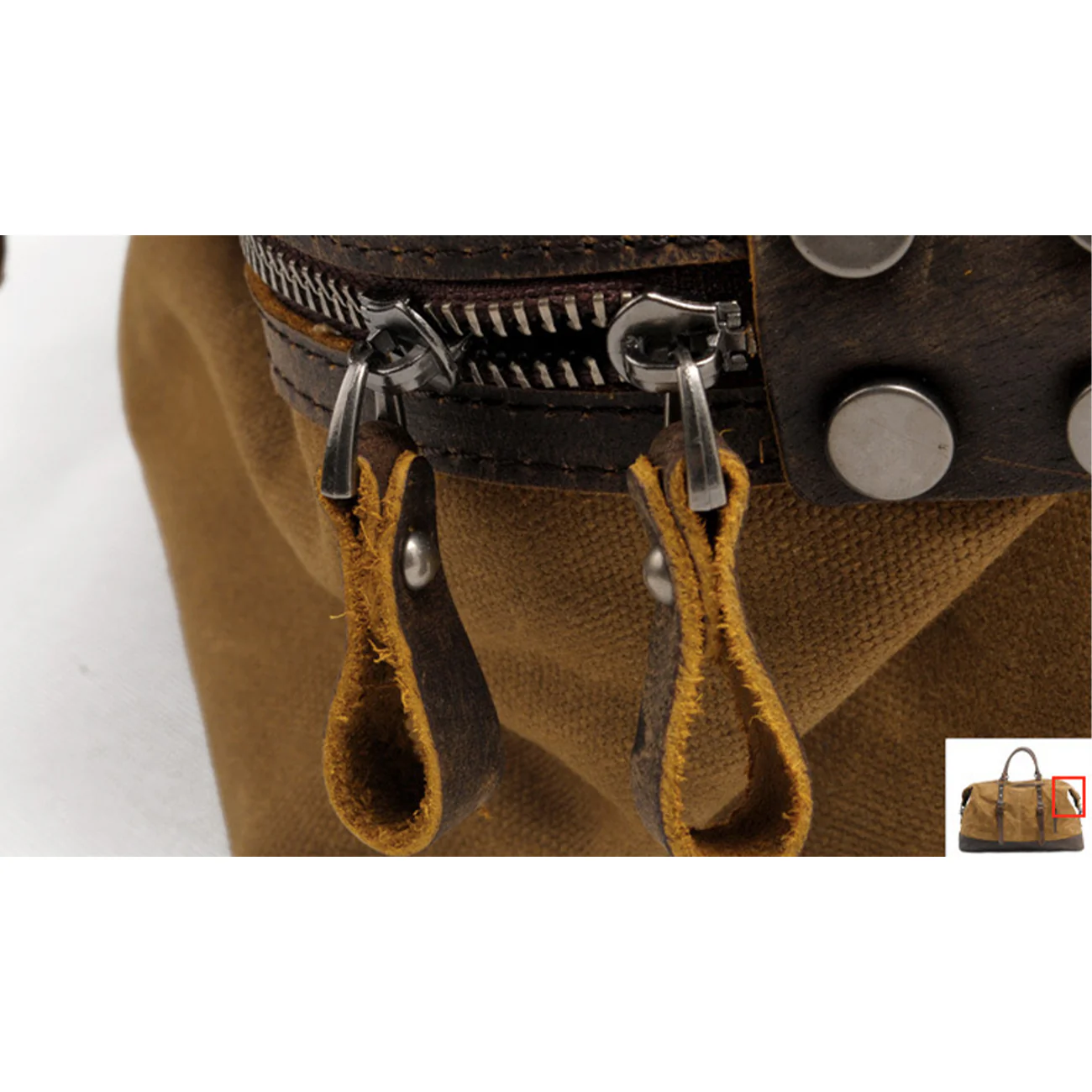 Heavy Duty Canvas Duffle Bag | QAANAQ - Image 20