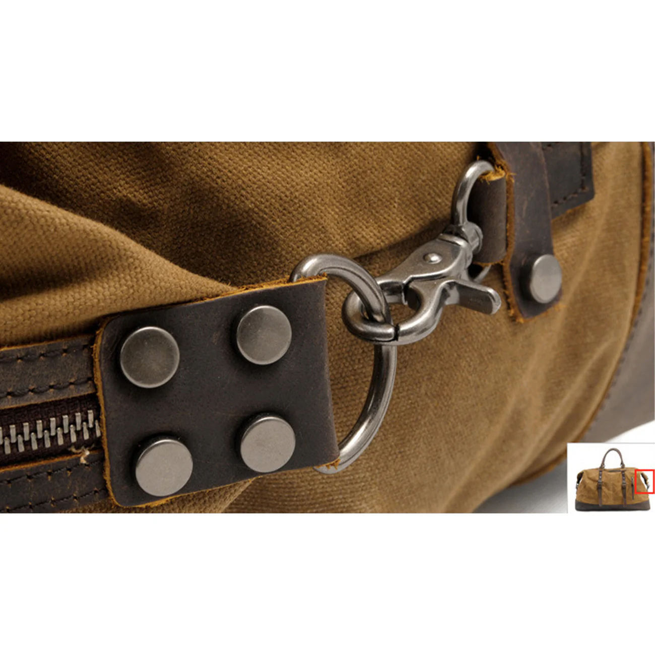 Heavy Duty Canvas Duffle Bag | QAANAQ - Image 21