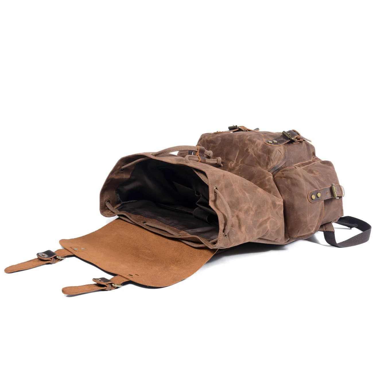 Canvas Leather Backpack | MALMÖ - Image 10