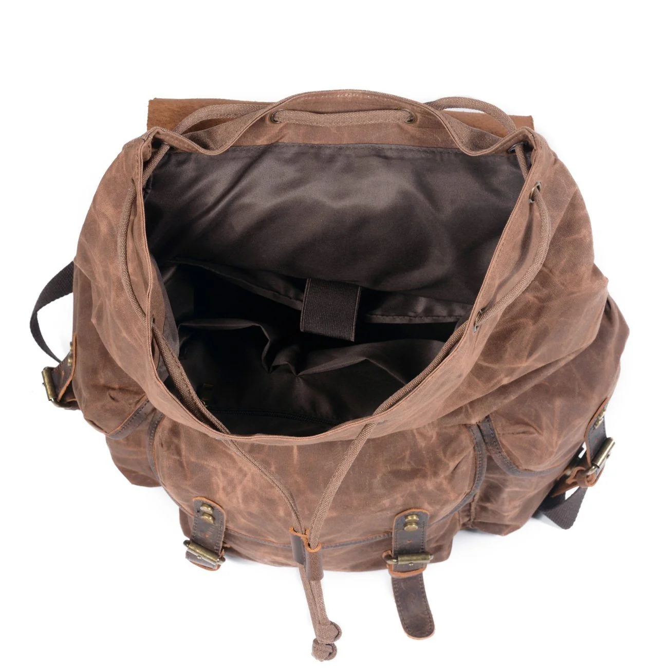 Canvas Leather Backpack | MALMÖ - Image 11