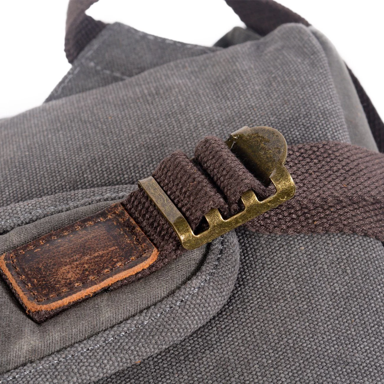 Canvas Leather Backpack | MALMÖ - Image 12