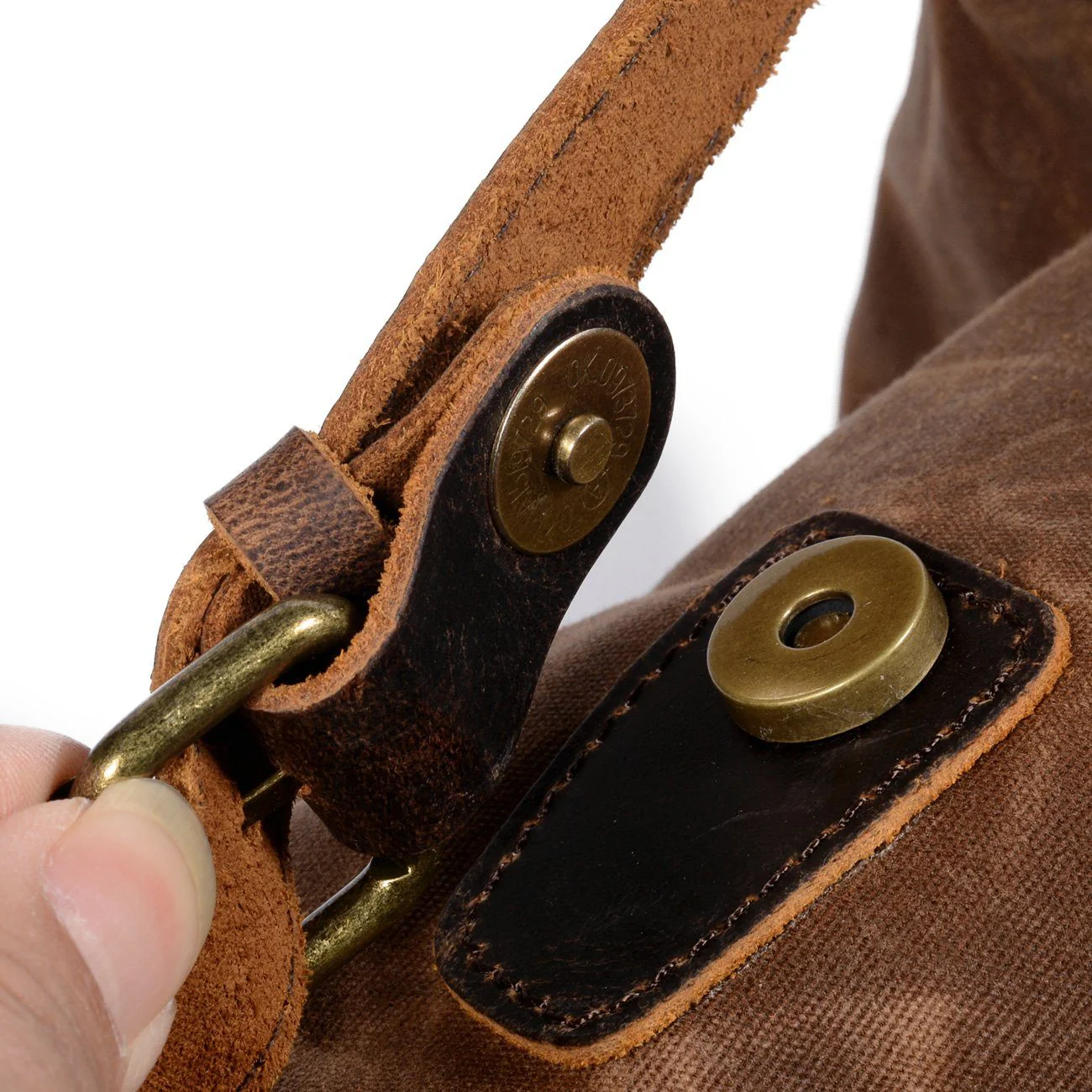 Canvas Leather Backpack | MALMÖ - Image 16