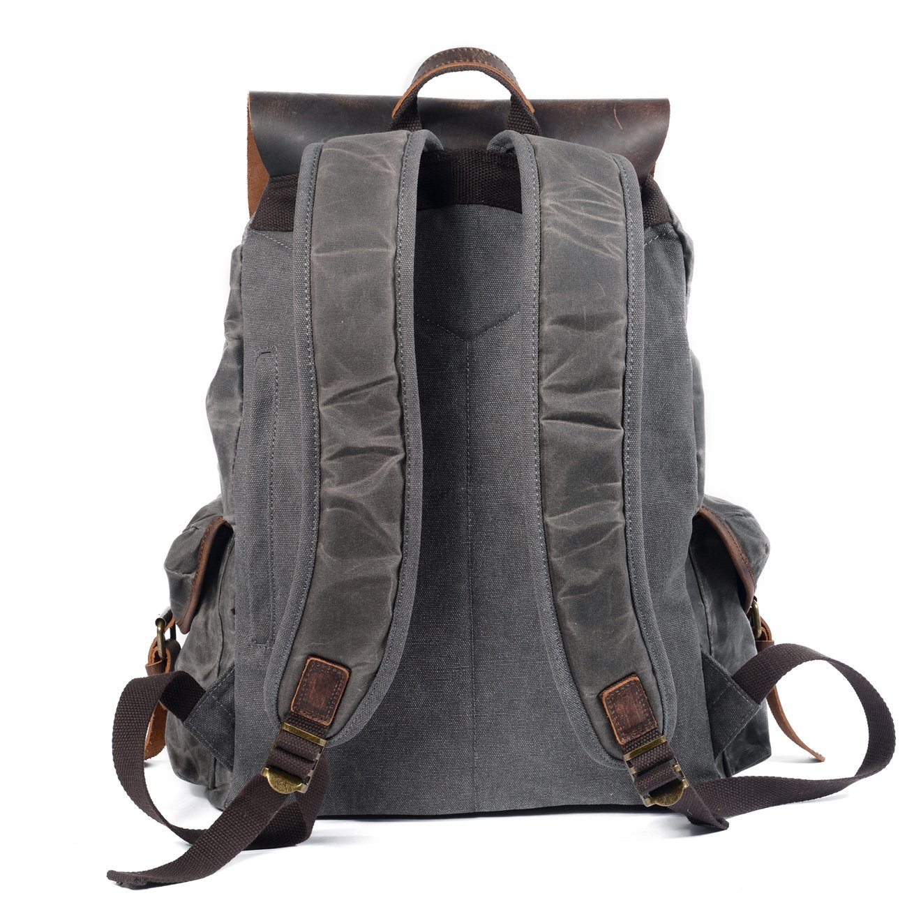 Canvas Leather Backpack | MALMÖ - Image 8
