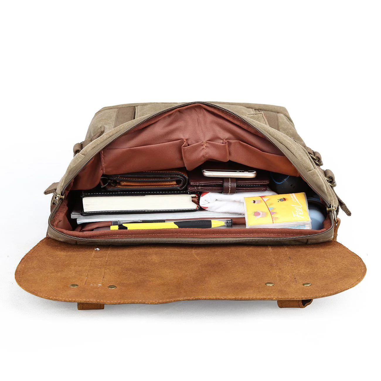 Canvas and Leather Camera Backpack | HALIBURTON - Image 10