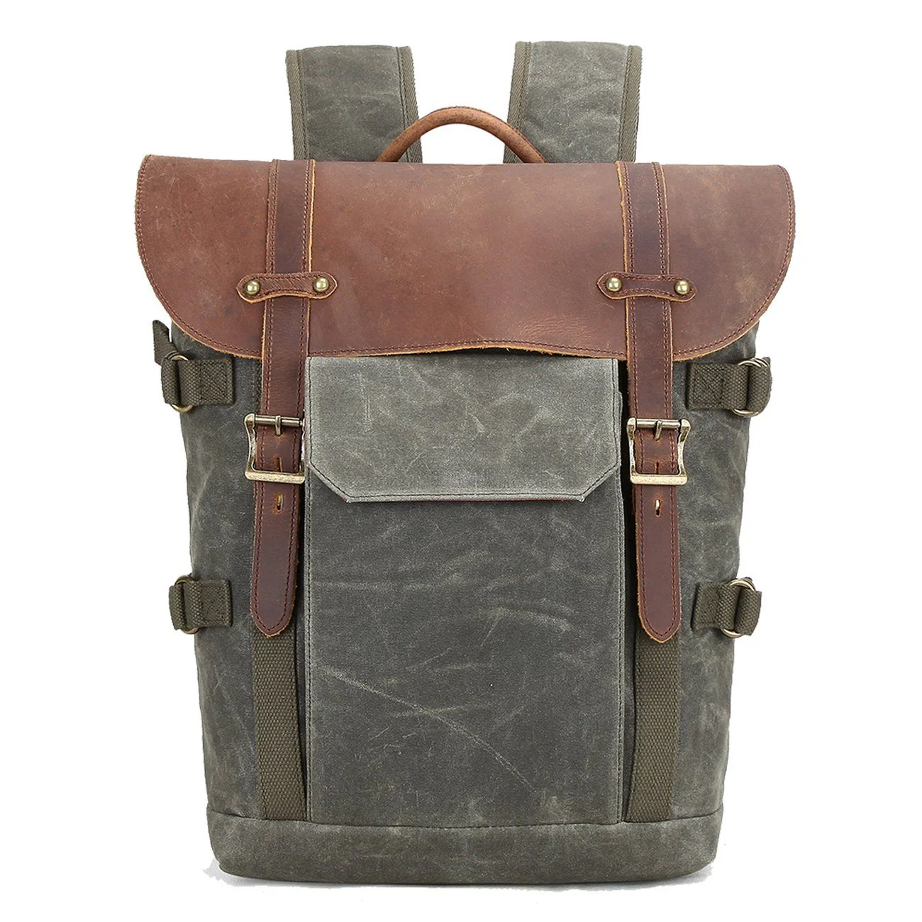Canvas and Leather Camera Backpack | HALIBURTON - Image 3