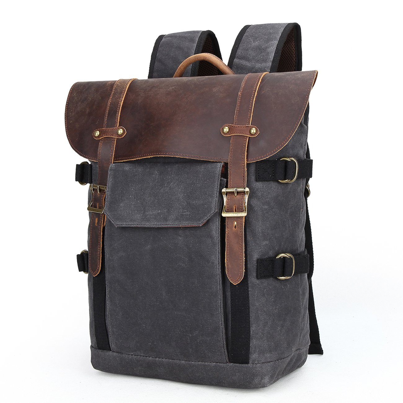 Canvas and Leather Camera Backpack | HALIBURTON - Image 4