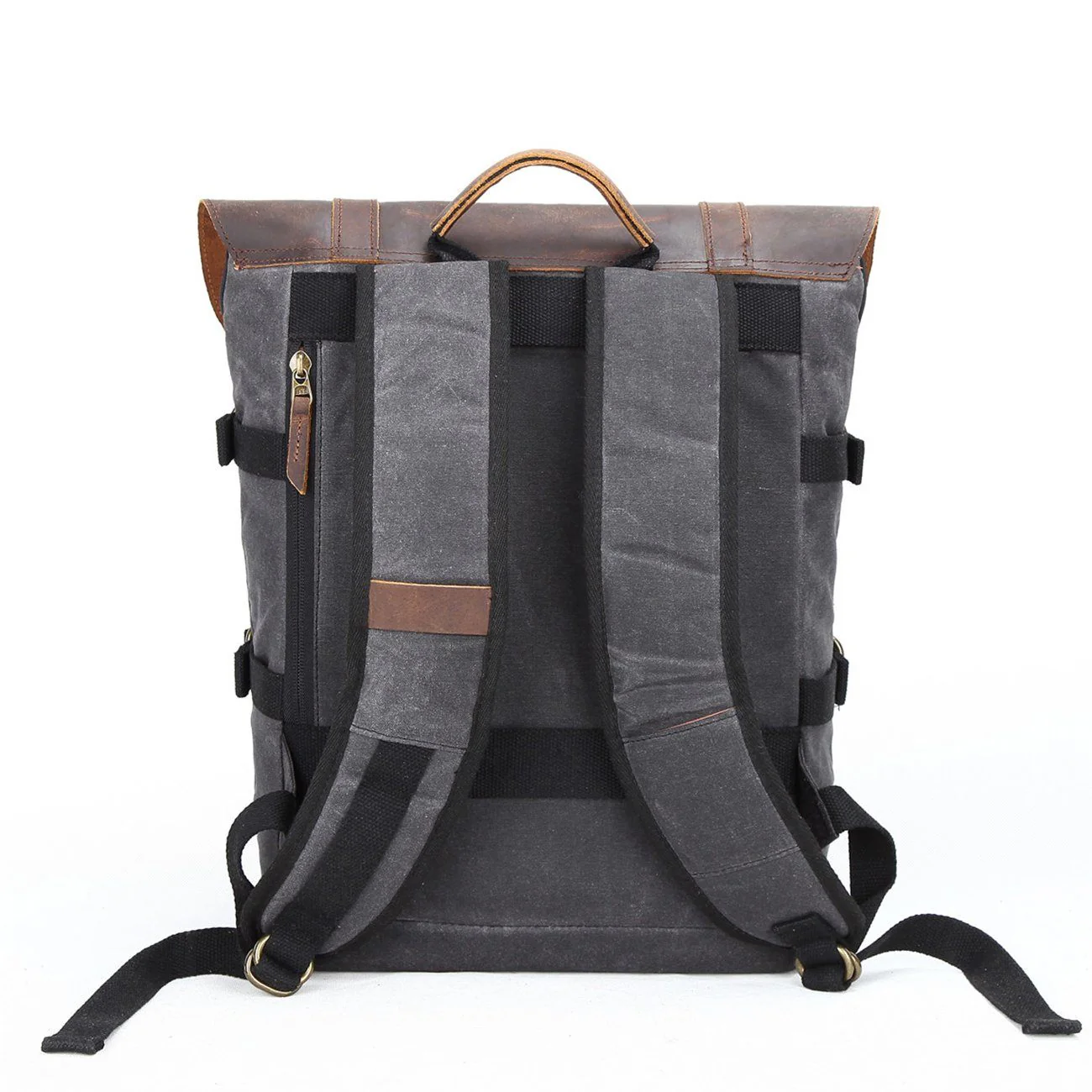 Canvas and Leather Camera Backpack | HALIBURTON - Image 7