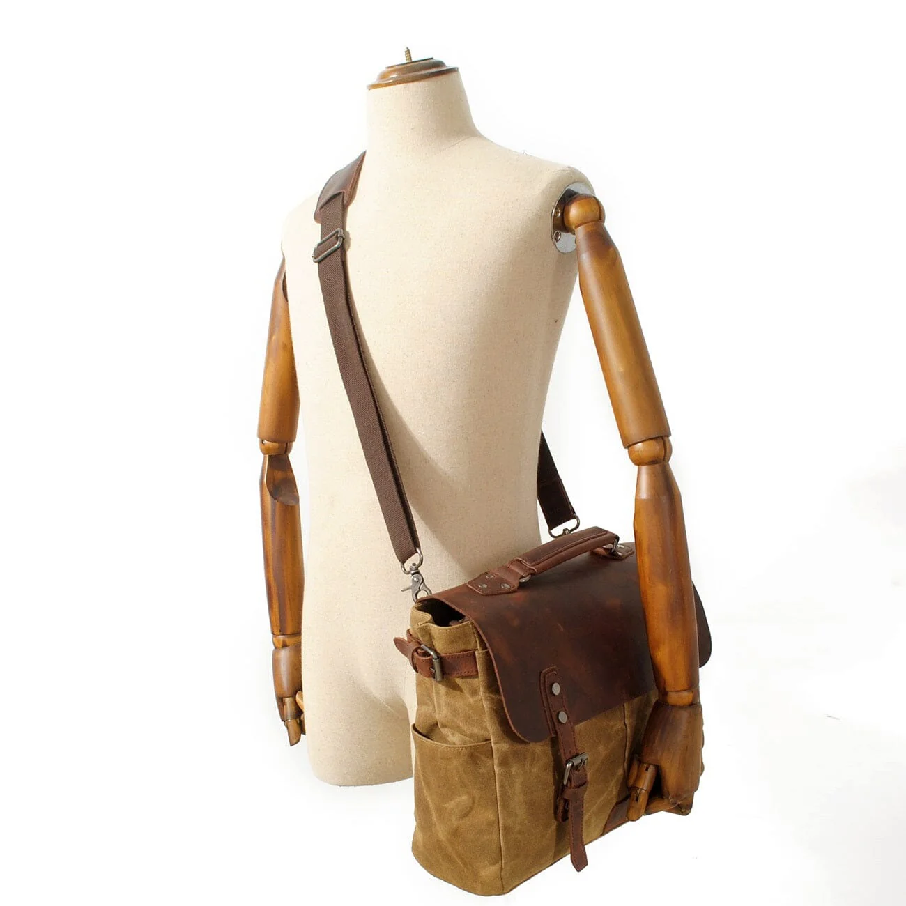 Canvas Crossbody Messenger Bag | TUCSON - Image 16
