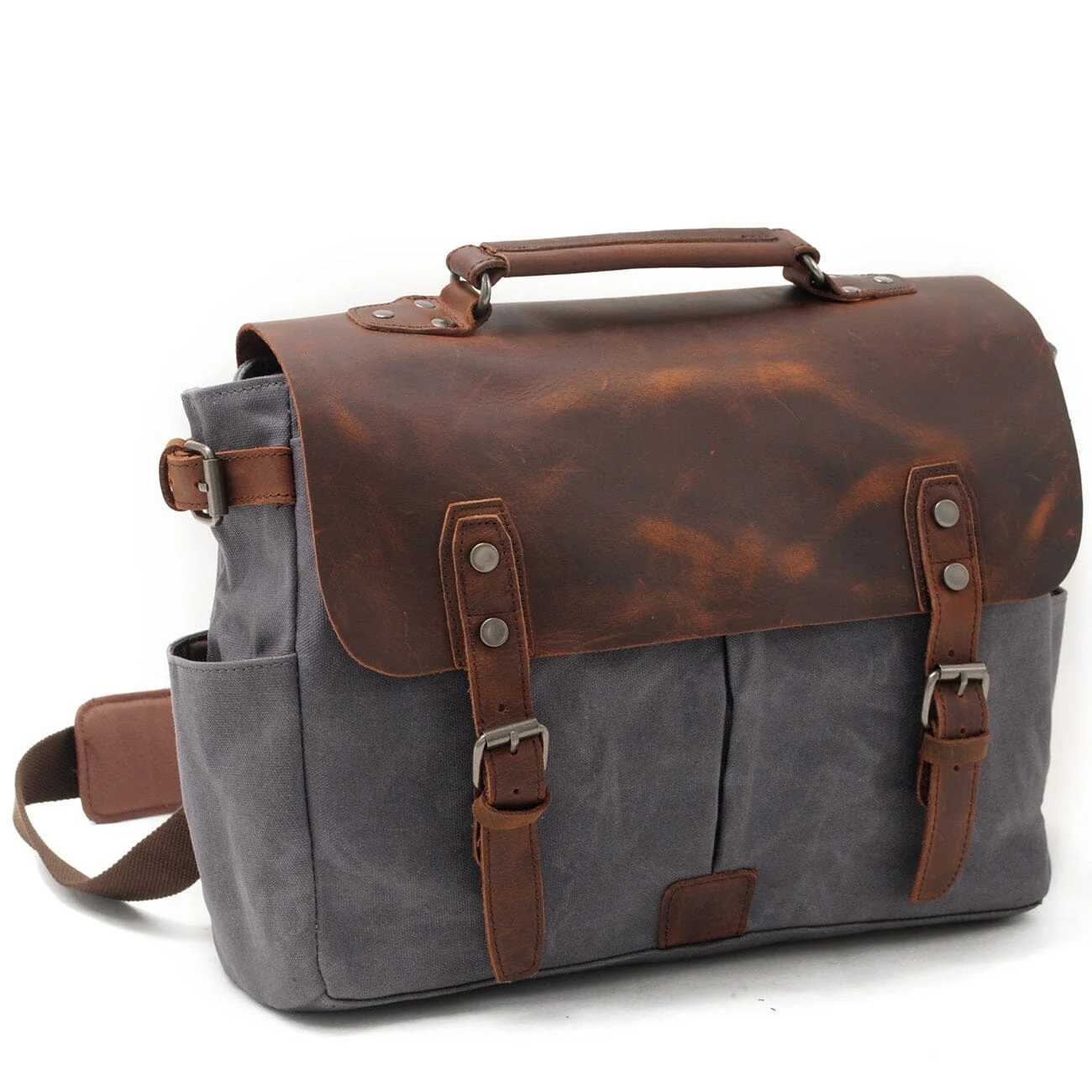Canvas Crossbody Messenger Bag | TUCSON - Image 8