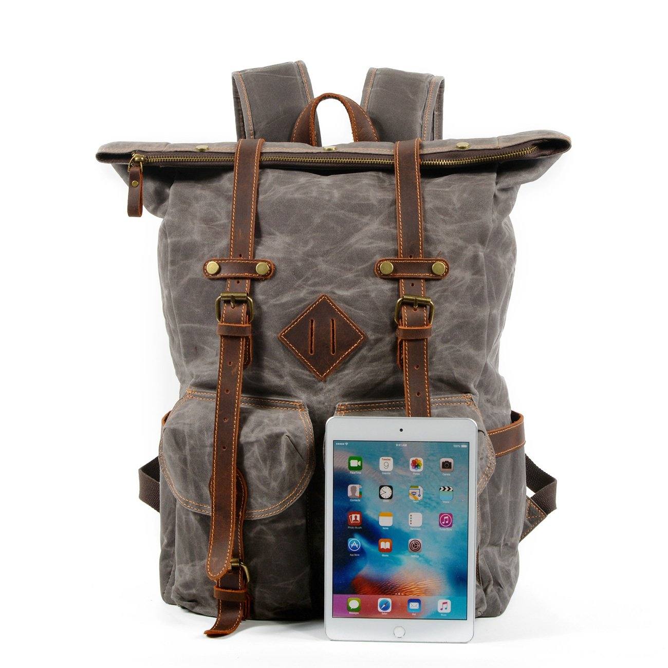 Canvas Hipster Backpack | BERLIN - Image 8
