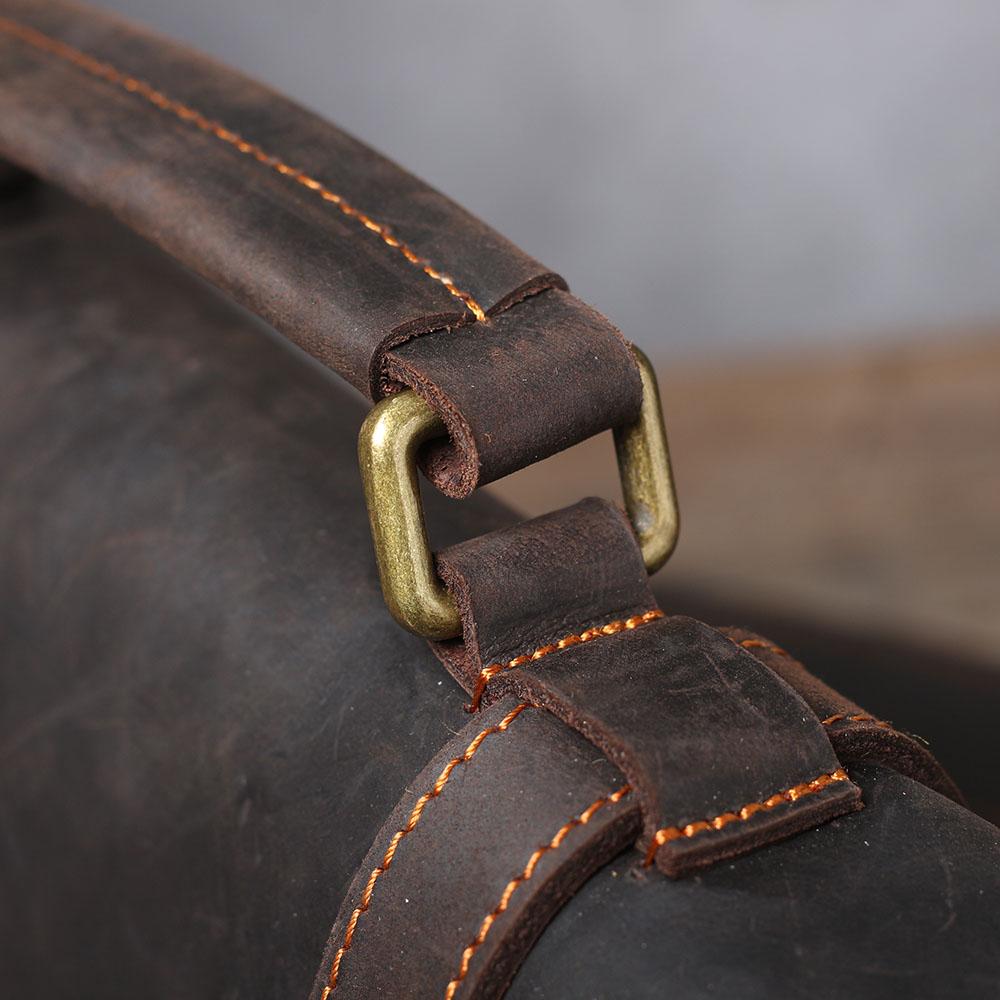 Leather Courier Bag | ZAINA - Image 20