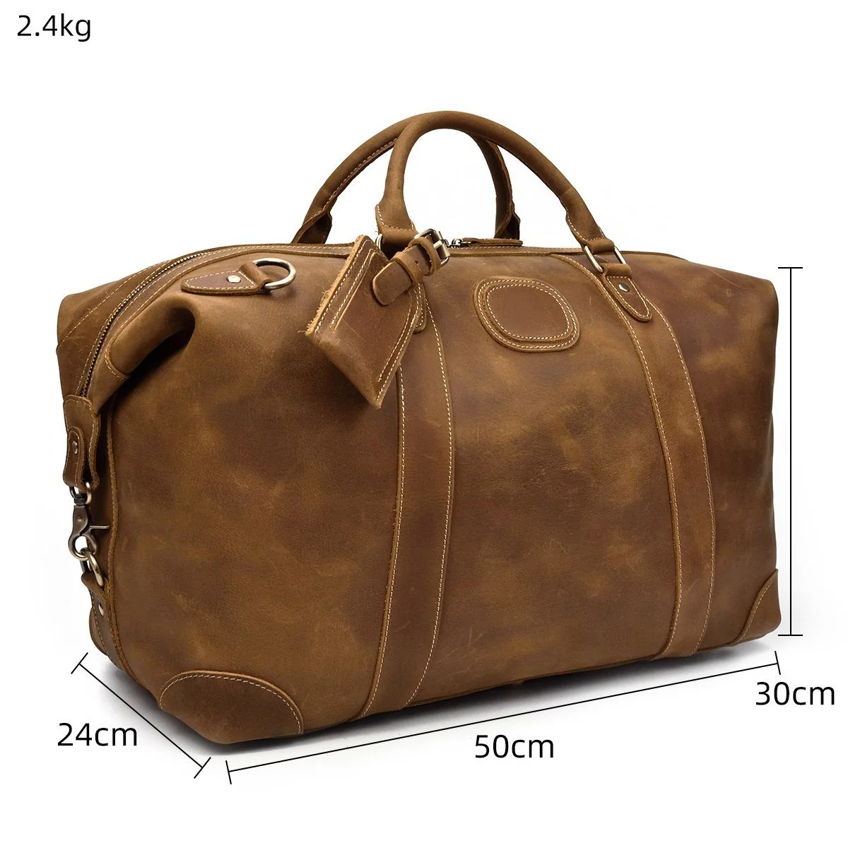Leather Holdall Bag | LIMA - Image 4