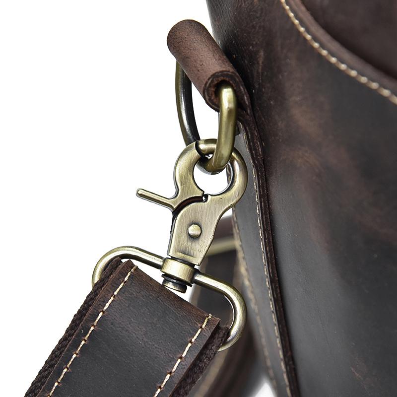 Leather Overnight Bag | QUITO - Image 13