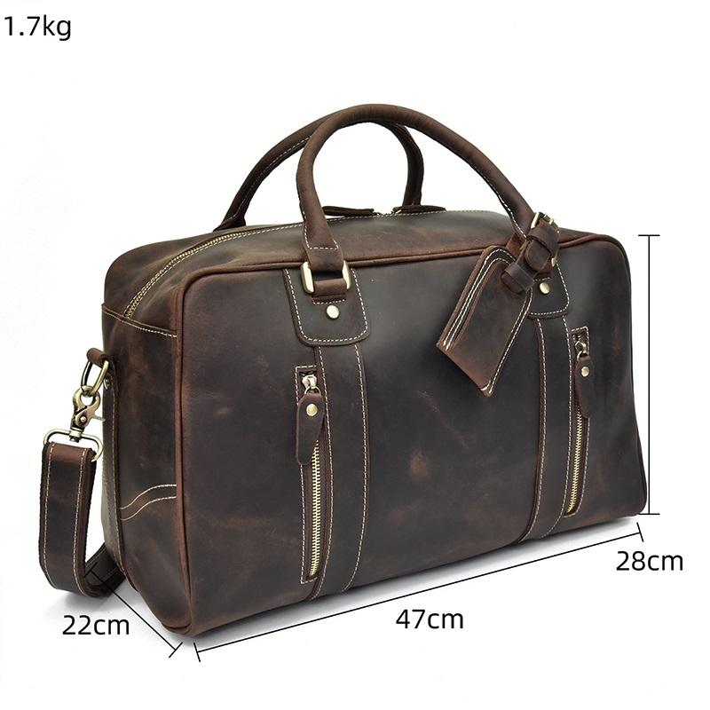 Leather Overnight Bag | QUITO - Image 4
