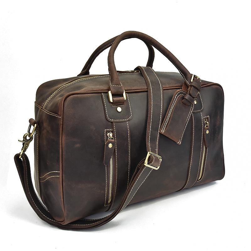 Leather Overnight Bag | QUITO - Image 5