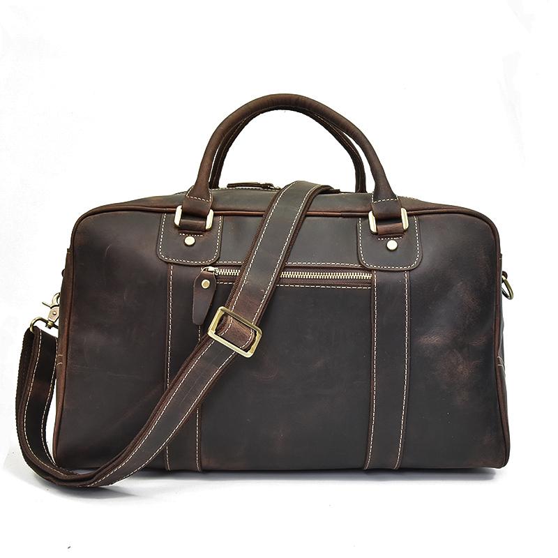 Leather Overnight Bag | QUITO - Image 6