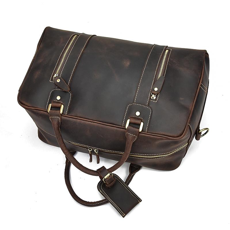 Leather Overnight Bag | QUITO - Image 9