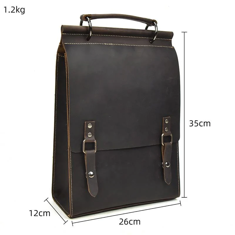 Leather Rucksack Handbag |  TYA - Image 3