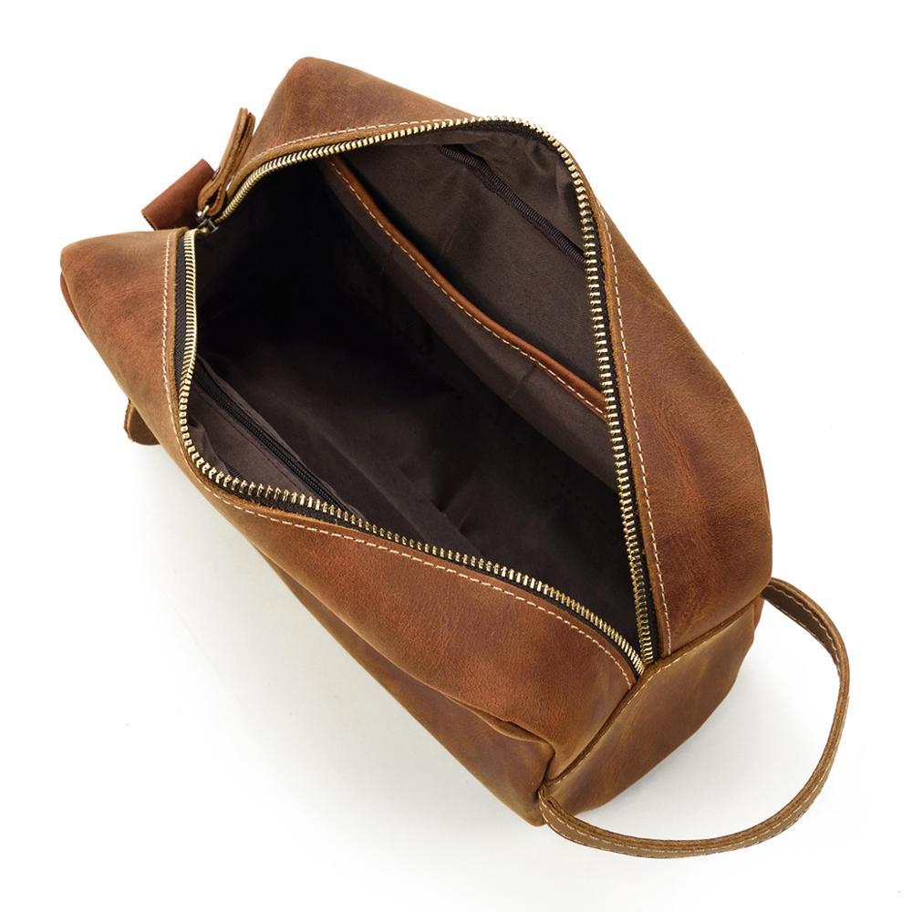 Leather Toiletry Bag | PETRA - Image 10