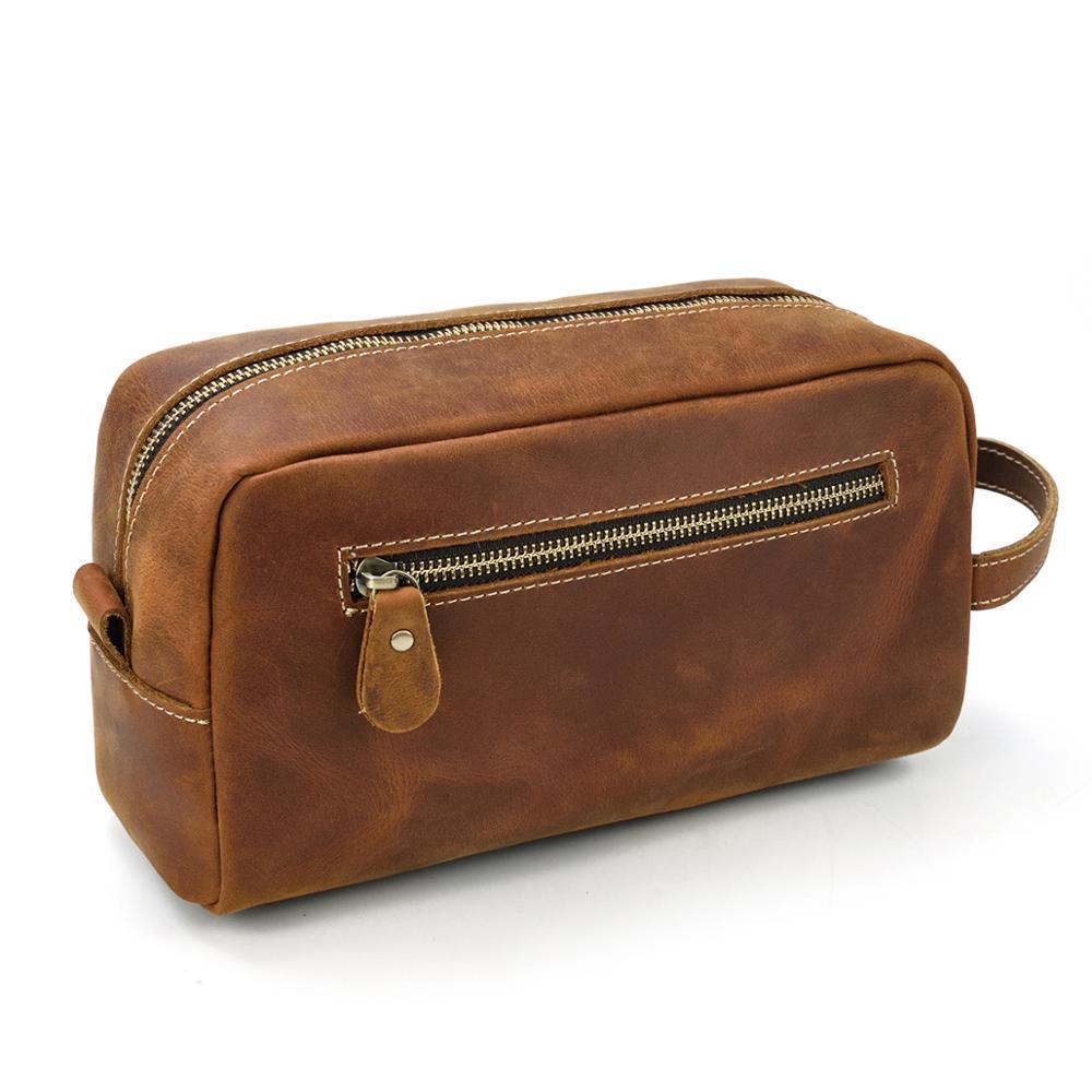 Leather Toiletry Bag | PETRA - Image 5