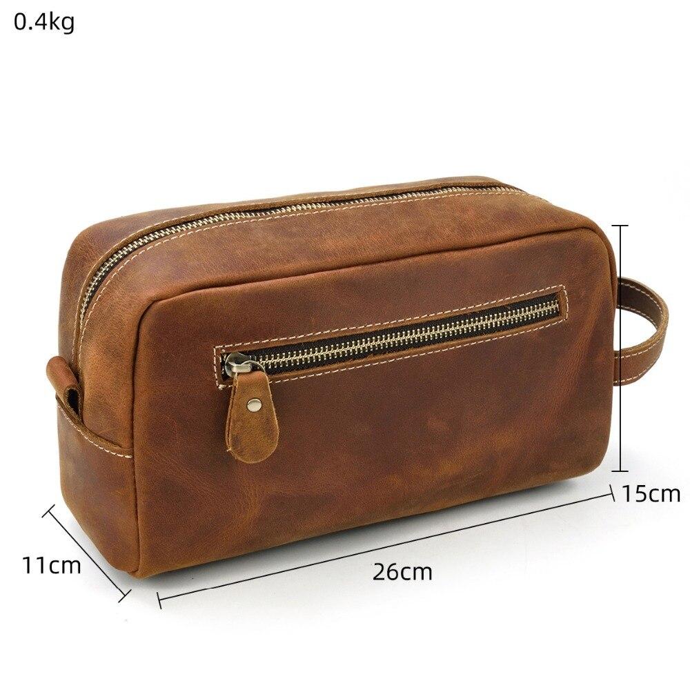 Leather Toiletry Bag | PETRA - Image 6