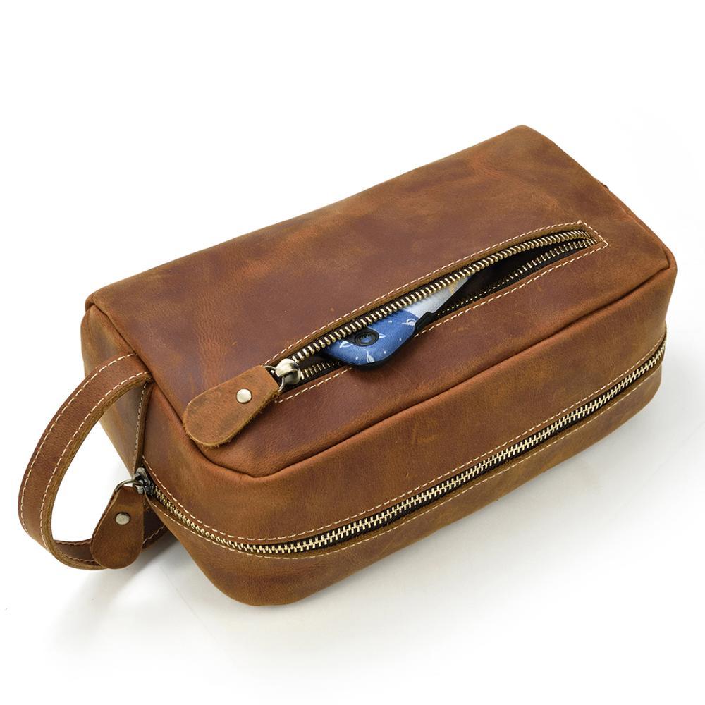 Leather Toiletry Bag | PETRA - Image 7