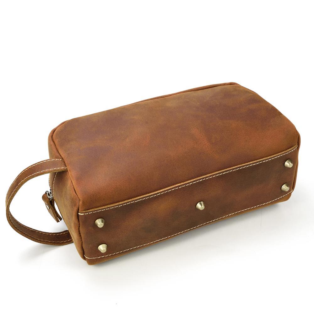 Leather Toiletry Bag | PETRA - Image 8