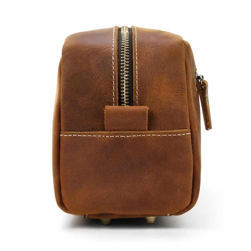 Leather Toiletry Bag | PETRA - Image 9