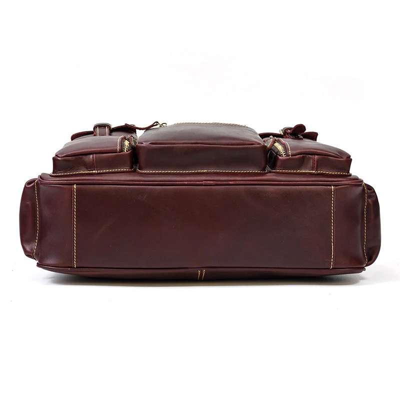 Leather Messenger Bag | MANOA - Image 12