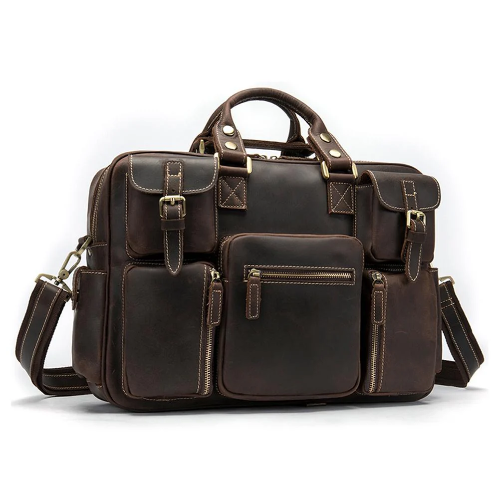 Leather Messenger Bag | MANOA - Image 14