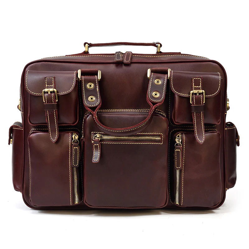 Leather Messenger Bag | MANOA - Image 19