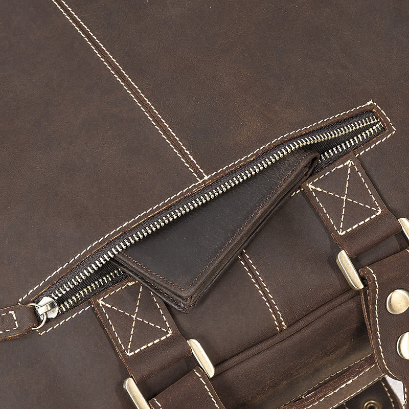 Leather Messenger Bag | MANOA - Image 23