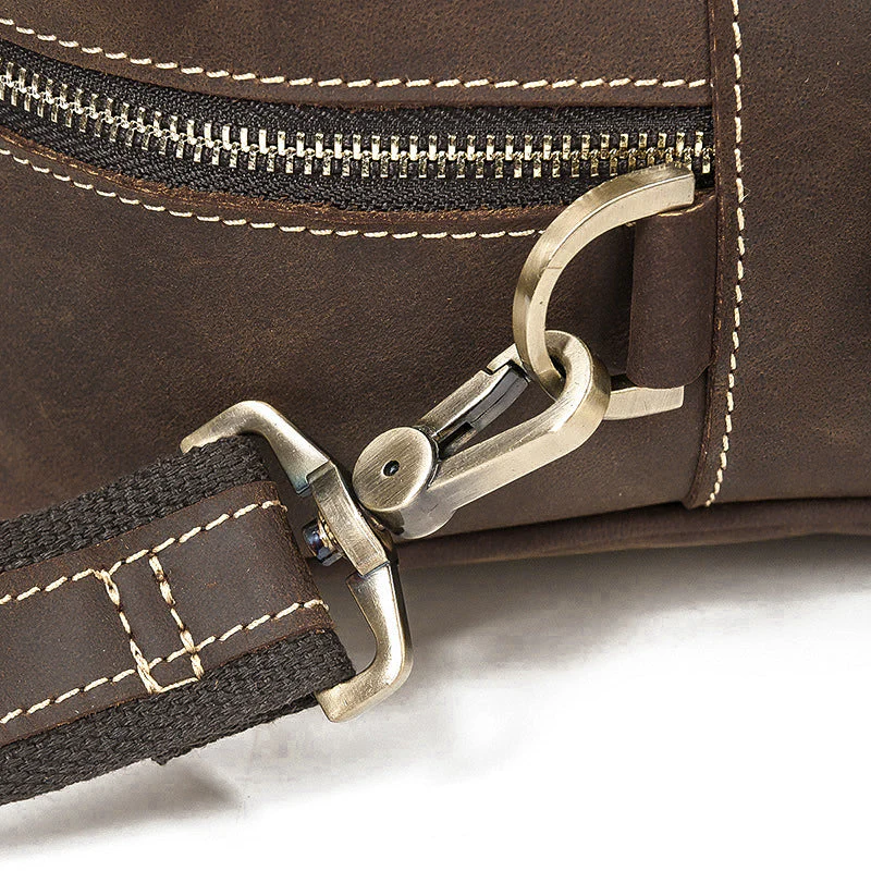 Leather Messenger Bag | MANOA - Image 25