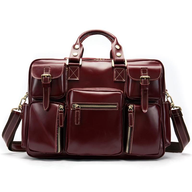 Leather Messenger Bag | MANOA - Image 3