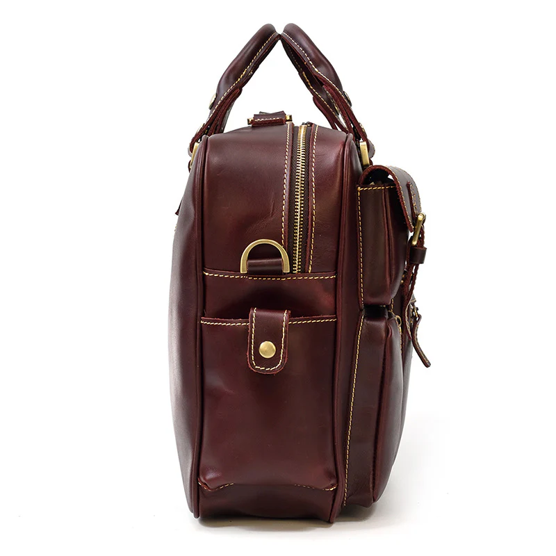 Leather Messenger Bag | MANOA - Image 9