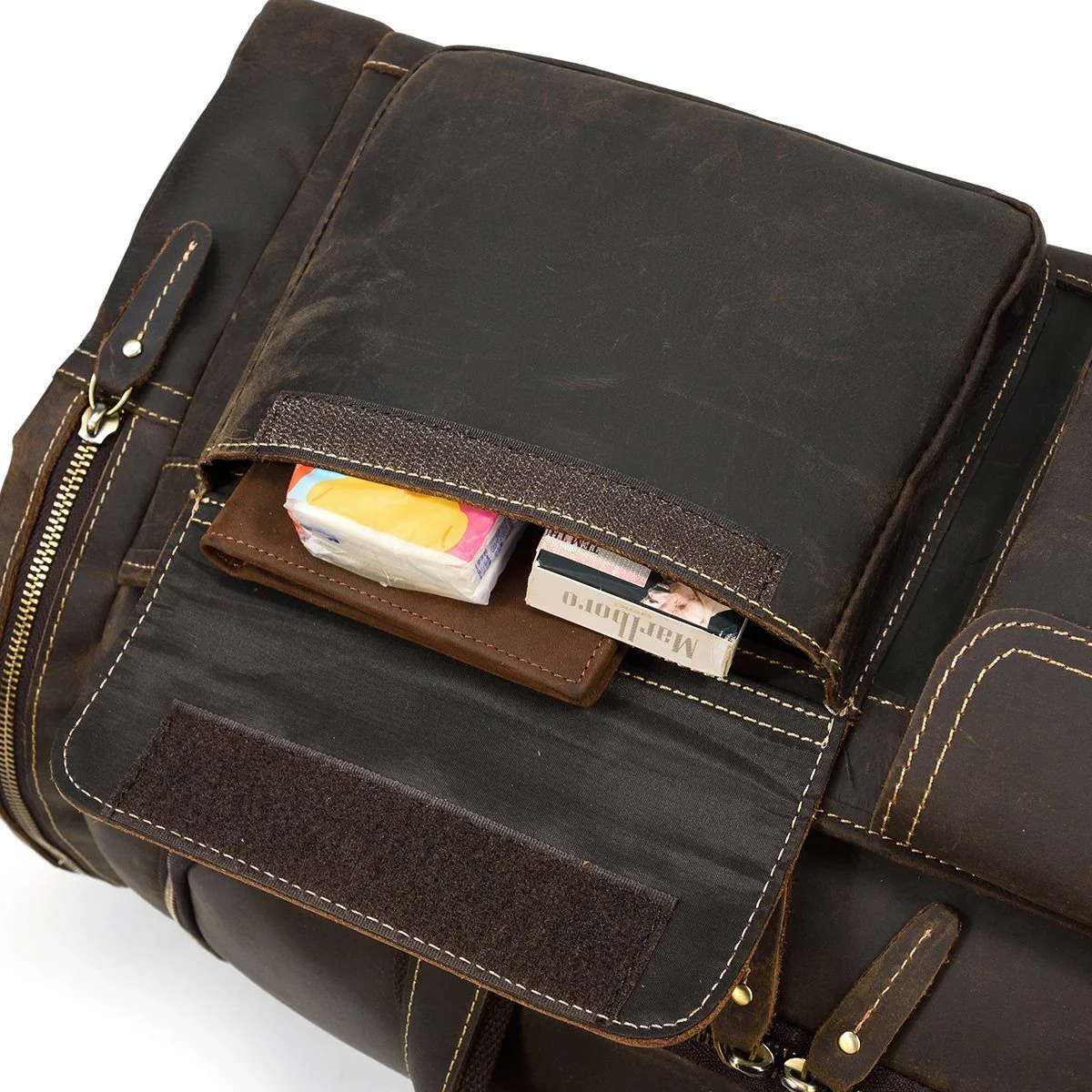 Men's Leather Duffle Bag | BOGOTA - Image 19