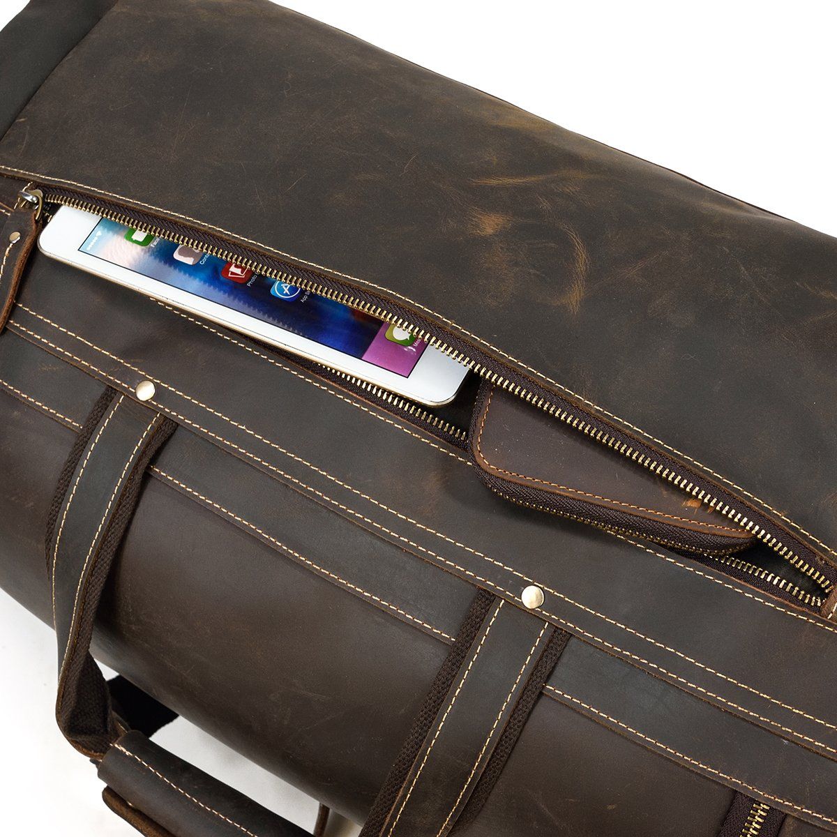 Men's Leather Duffle Bag | BOGOTA - Image 20