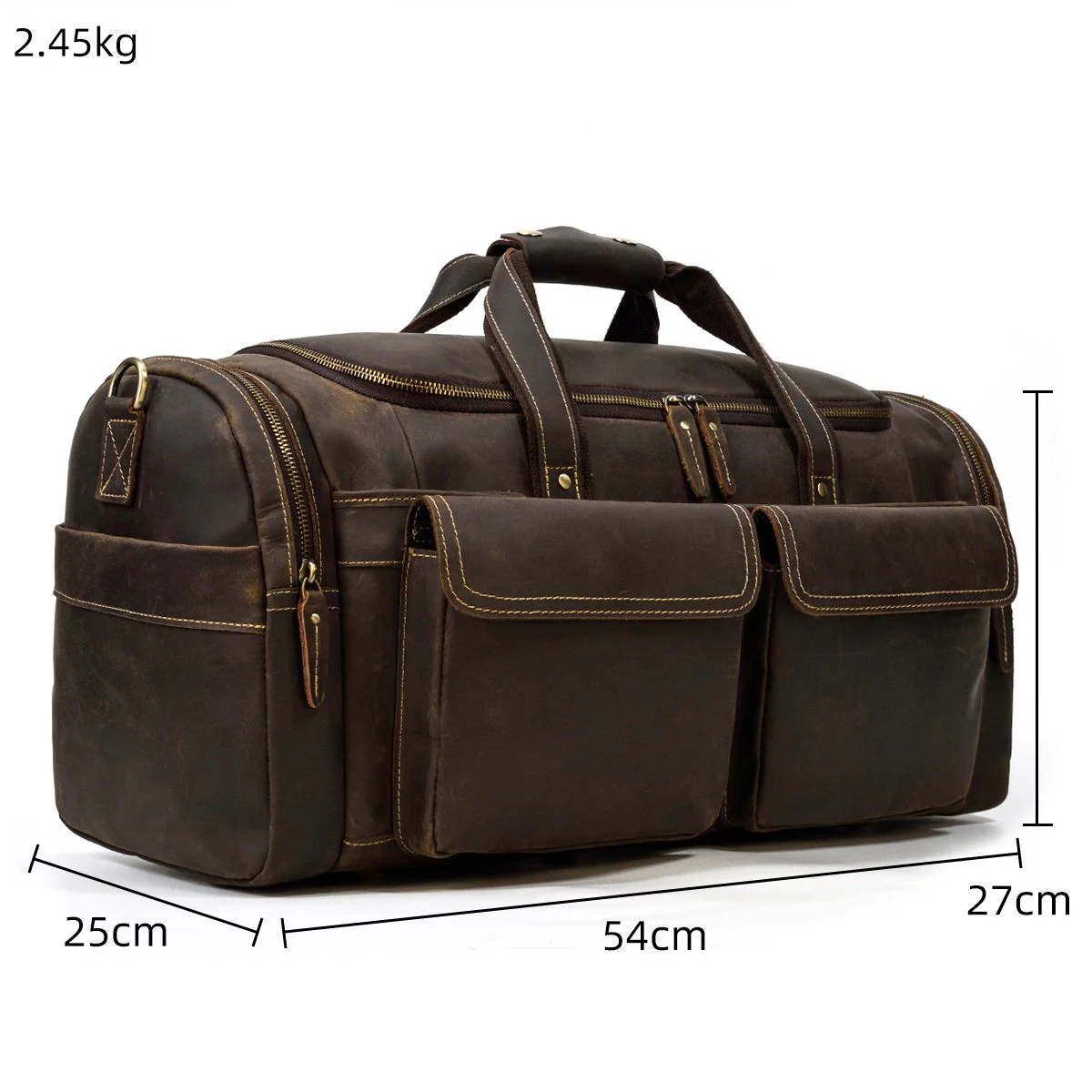 Men's Leather Duffle Bag | BOGOTA - Image 4
